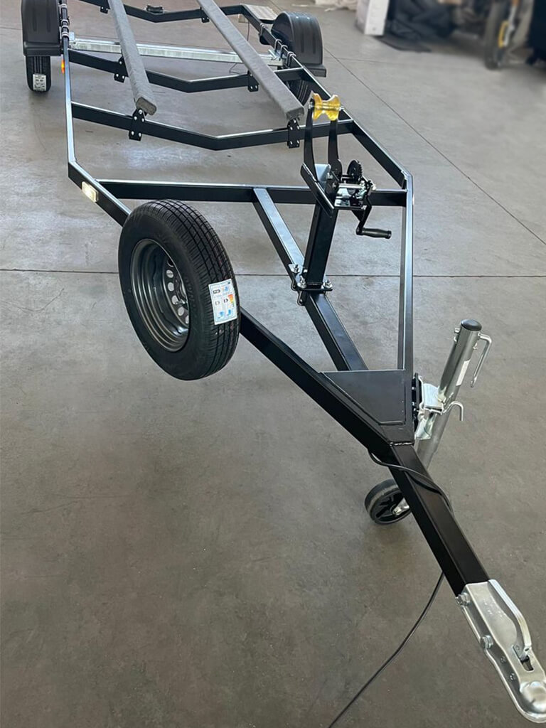 Rullo Carrello Rimorchio Rullo Reggichiglia GATE14 In PU - Foro 17 Mm, Per Carrelli Trasporto Barche Rullo Centrale Carrello